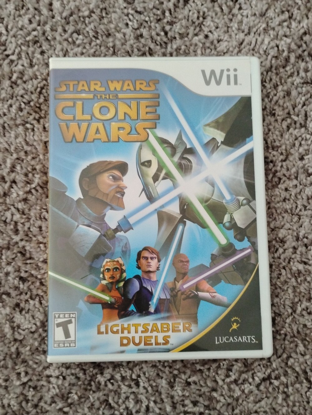 Star Wars The Clone Wars: Lightsaber Duels (Nintendo Wii) - CIB Complete w/ Manu